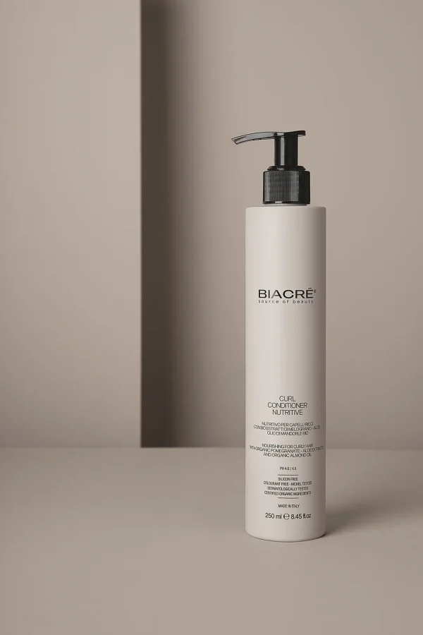 Hair care product photography — monochrome colour-matching styling to portray the premium packaging